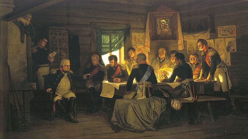 Alexey Danilovich Kivshenko Michail Illarionovich Kutuzov oil painting picture